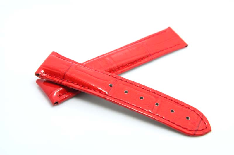 Red Alligator leather band- Crocodile Red Alligator leather band- Crocodile